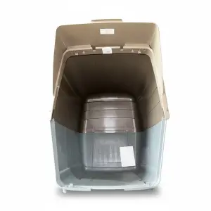 NICHE DE TRANSPORT 118X81X88 EN TAUPE