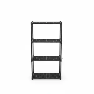 ÉTAGÈRE MULTIFONCTIONNELLE EN NOIR 48*26*113 CM