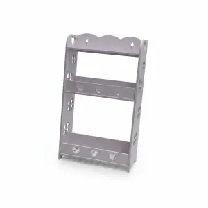 Étagère Multiusage 3 Niveaux Pvc Blanc 34*15*62Cm