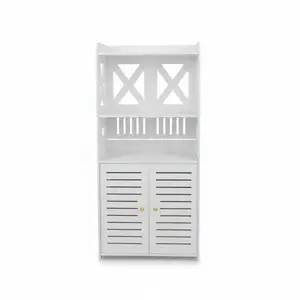 Meuble De Rangement Pvc Blanc 40*25*90Cm