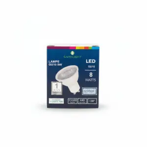 LAMPE.LED GU10 8W 640LM 6500K SAVYAL