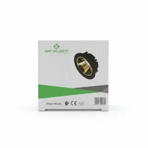 Spot Rond Alu Gu10 Ls-M905 Uv Noir+dore