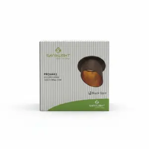 SPOT ROND ENCASTRABLE ALU GU10 PRD4441 NOIR+DORE