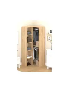 Dressing d’angle ouvert lina 80 x 180 x 80 cm