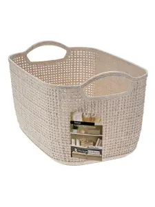 Panier de rangement beige 30×19,5x17cm
