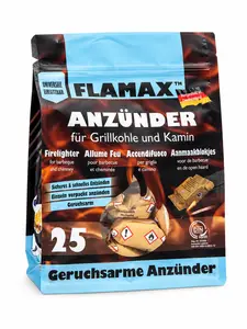 Flamax allume feu 25 cubes emballe a l'unite