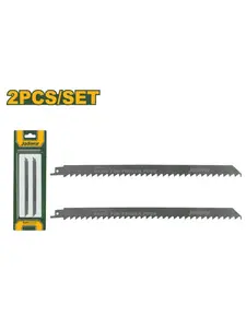Set de 2 lames scie sabre en acier inoxydable 300mm 8 dents par pouce jadever