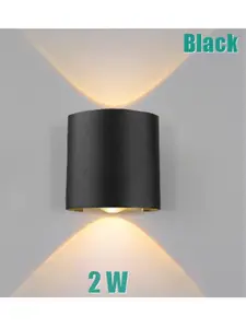 Applique SMD 2W noir 6500K