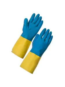 Gant de ménage bicolore