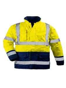 Parka bicolore jaune/bleu tailleL