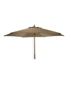 Parasol de jardin en bois Ø 250 cm taupe
