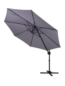 Parasol Roma Ø 300 cm gris clair