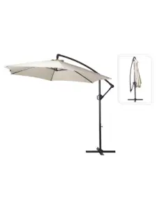Parasol suspendu Ø 300 cm beige