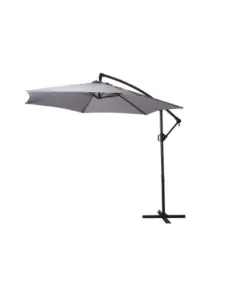 Parasol suspendu Ø 300 cm gris clair