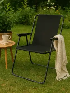 Chaise pliante 57 X 48 X 42 cm noir