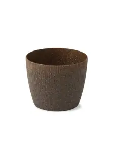 Pot de fleurs Magnolia Jumper eco coffee en plastique 22x18cm espresso