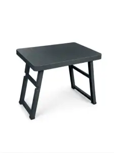 Table pliable en plastique 49,5 × 69,5 × 57,5 cm anthracite