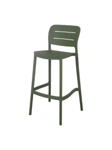 Tabouret de bar en polypropylène vert – 48 x 50 x 103,6 cm