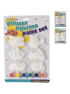 Kit de peinture sur plâtre 6 figurines