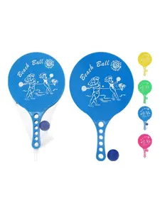 Set de raquettes de plage en polypropylène 4 coloris assortis