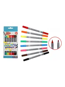 Lot de 8 feutres double pointe