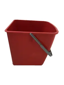 Seau de nettoyage 30 L rouge pour chariot