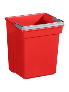 Seau de nettoyage 17 L rouge pour chariot