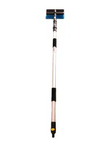 Brosse de nettoyage télescopique avec raccord 3,40 m en aluminium