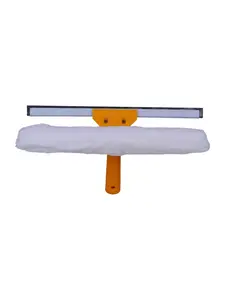 Raclette lave-vitres 2 en 1 40 cm jaune/blanc