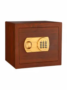 Coffre-fort 30x38x30cm effet bois