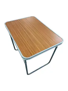 Table pliante 80 x 60 x 70 cm en mdf effet bois