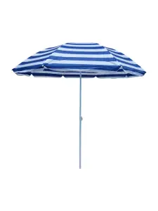 Parasol de plage ø180 x h190 cm 170T en polyester bleu