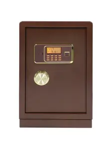 Coffre fort electronique 60x40x35 cm marron