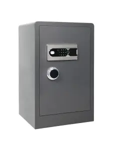 Coffre-fort biometrique 80x48x40cm gris