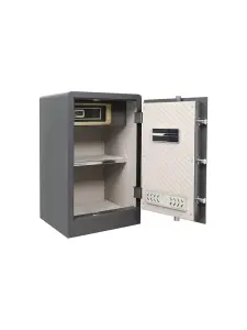 Coffre-fort biometrique 60x40x35cm gris