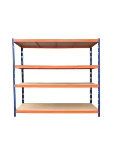 Étagère à charge lourde 4 niveaux 300 kg 180 X 200 X 50 cm