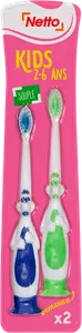 BROSSES À DENTS KIDS 2/6 ANS VENTOUSES X2
