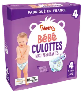BÉBÉ CULOTTES MAXI ABSORBANTES 8/15KG X22