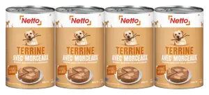 TERRINE AVEC MORCEAUX POUR CHIEN ADULTE À LA VOLAILLE ET AUX CAROTTES