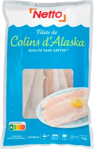 FILETS DE COLINS D'ALASKA SURGELÉS