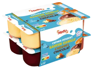 CRÈMES DESSERT SAVEUR VANILLE, CARAMEL, CHOCOLAT