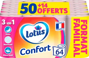 PAPIER HYGIÉNIQUE CONFORT ROSE