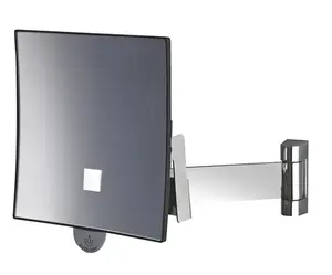 Miroir grossissant lumineux Eclips carré JVD noir