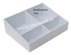 Petit porte sachet service chambre JVD zen line S sachet tray ivoire