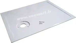 Plateau service chambre JVD zen line II main tray percé noir