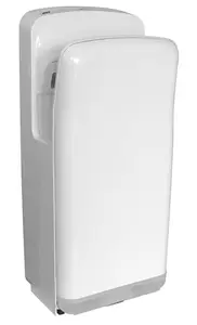 Seche mains electrique vertical Alphadry JVD air pulsé blanc