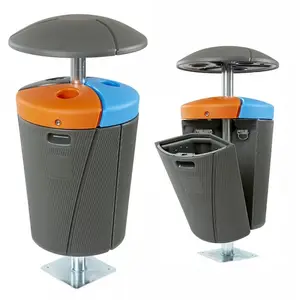 Poubelle extérieure tri sélectif Phoenix 3 x 50L