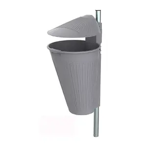 Poteau simple pour corbeille Palavas