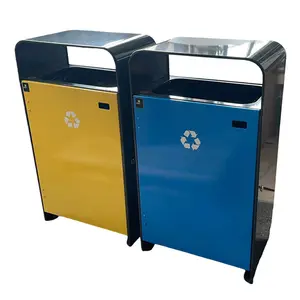 Corbeille renforcée Chicago tri sélectif 1 flux 120 L