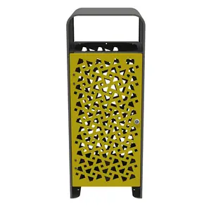 Corbeille renforcée vigipirate Faro tri sélectif 1 flux 70 L